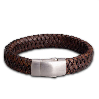 Embrace Remembrance Leather Bracelet - Natural Grace