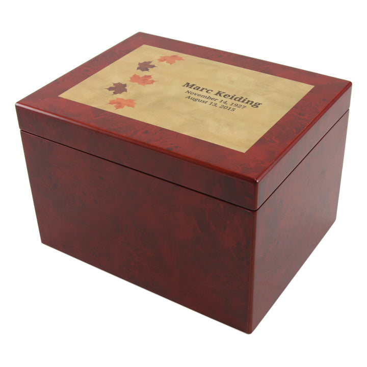 Autumn Leaves Memory Chest - Natural Grace