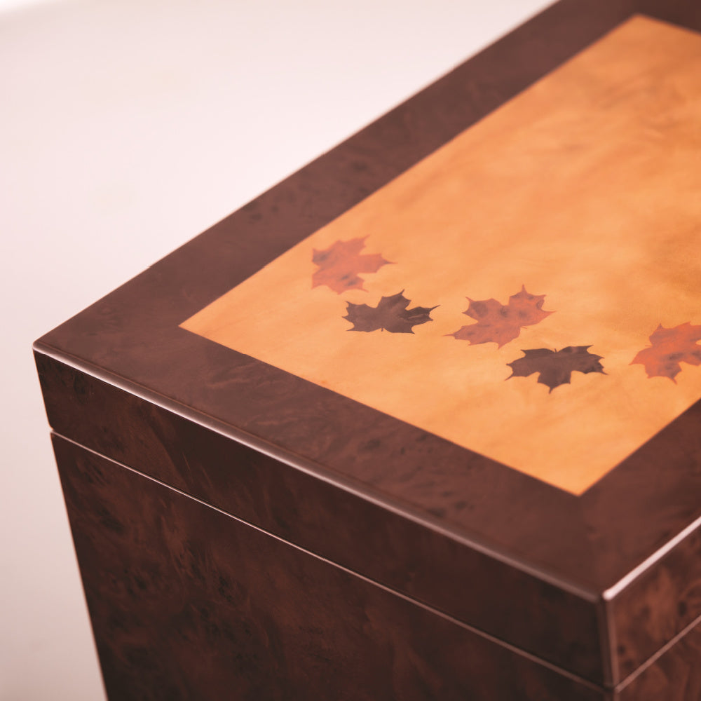 Autumn Leaves Memory Chest - Natural Grace