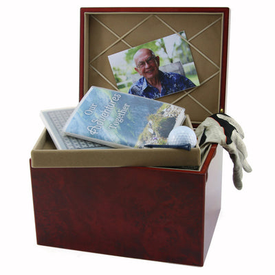 Autumn Leaves Memory Chest - Natural Grace